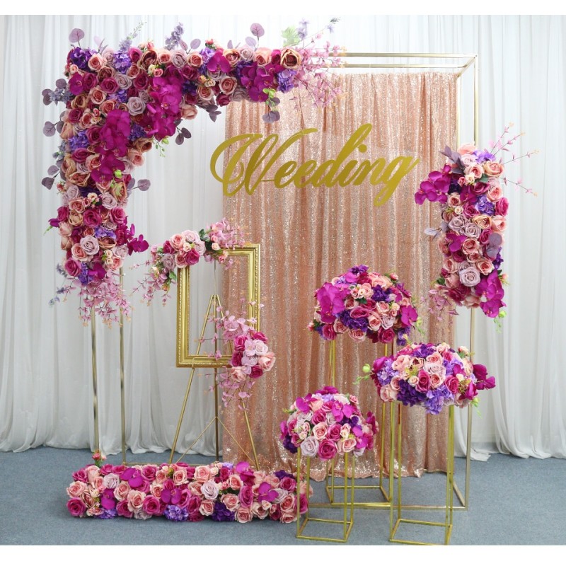 Wedding Stage Decoration With Artificial Flowers