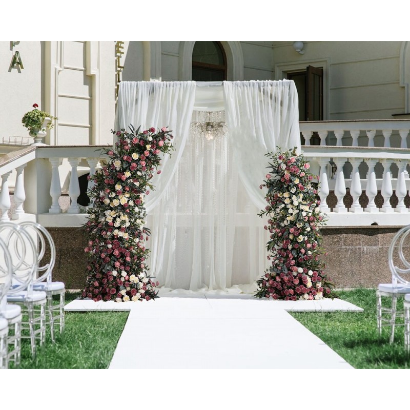 Baby Pink And White Wedding Decor