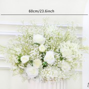 Wedding Centerpiece Baby's Breath With Single Flower