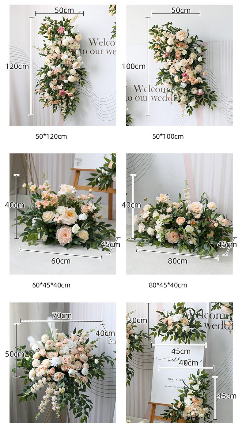Floral arrangements with wildflowers and greenery