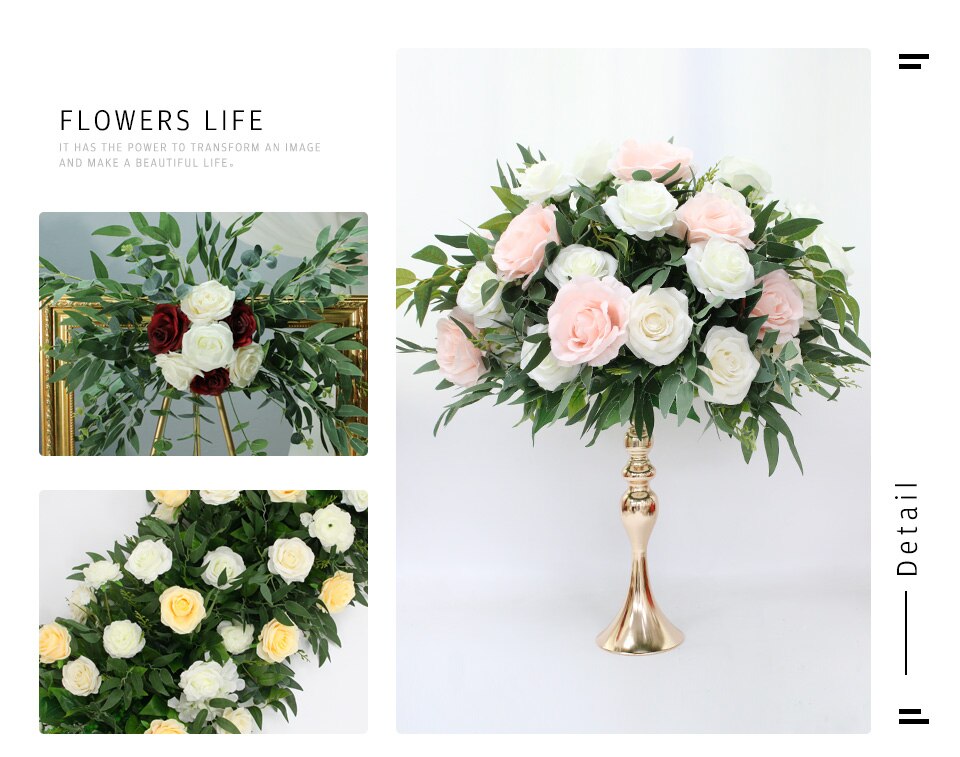 silk wedding flower sets4
