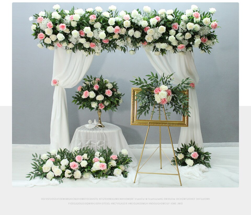 silk wedding flower sets3