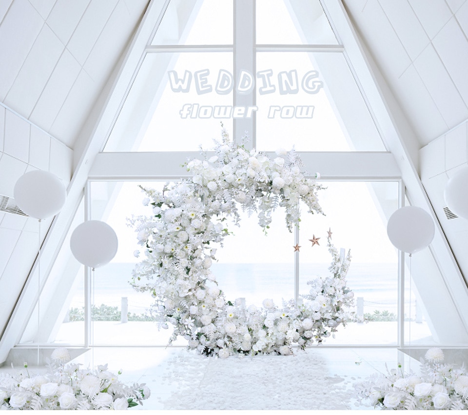 double circle wedding arch