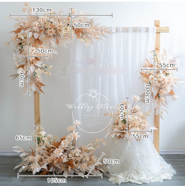 wedding cake artificial flowers1