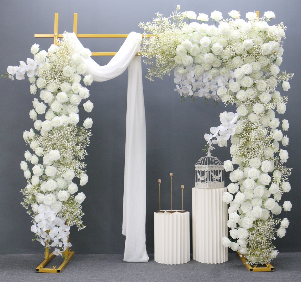 crochet wedding arch