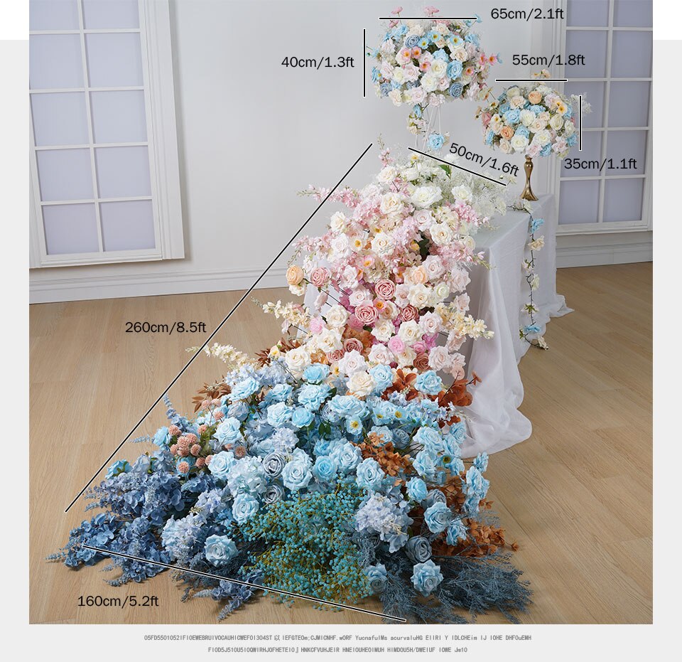 Assembly and arrangement of paper flowers for wall art