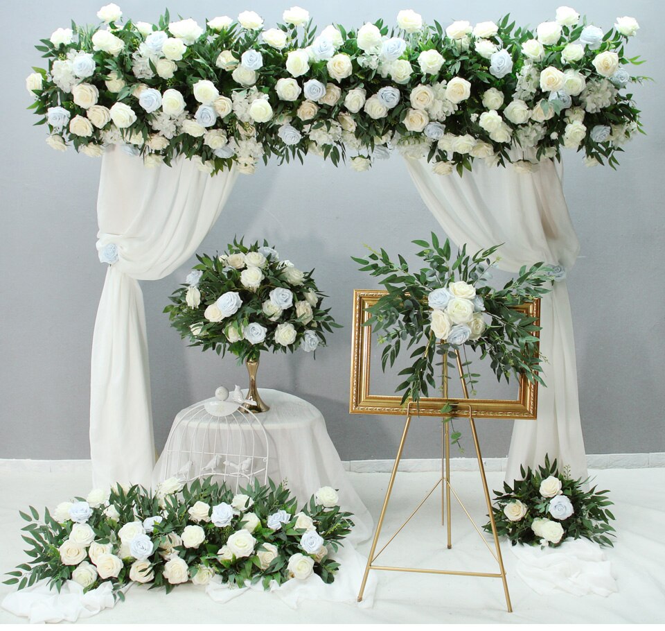 silk wedding flower sets9