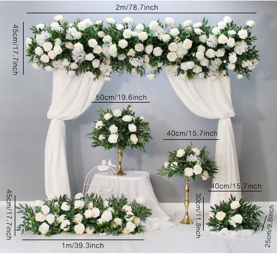 silk wedding flower sets2