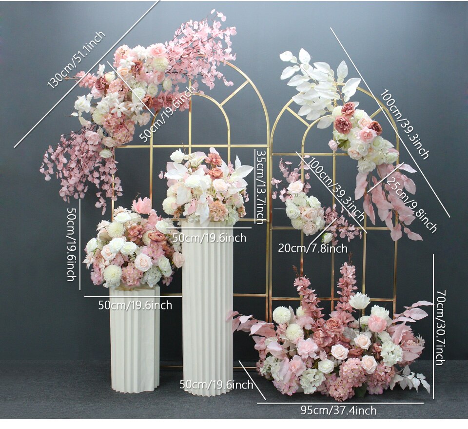 Creating a sturdy framework for the flower wall